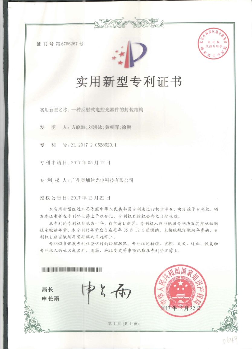 Patent Certificate 2